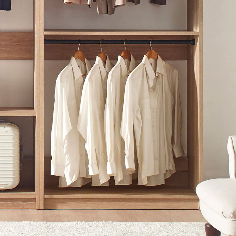 Prosper Oak Freestanding Walk in Wood Closet System