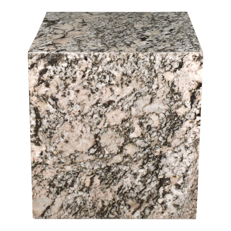 Sloane 16" Modern Natural Marble Handmade Rectangular 2-Shelf End Table