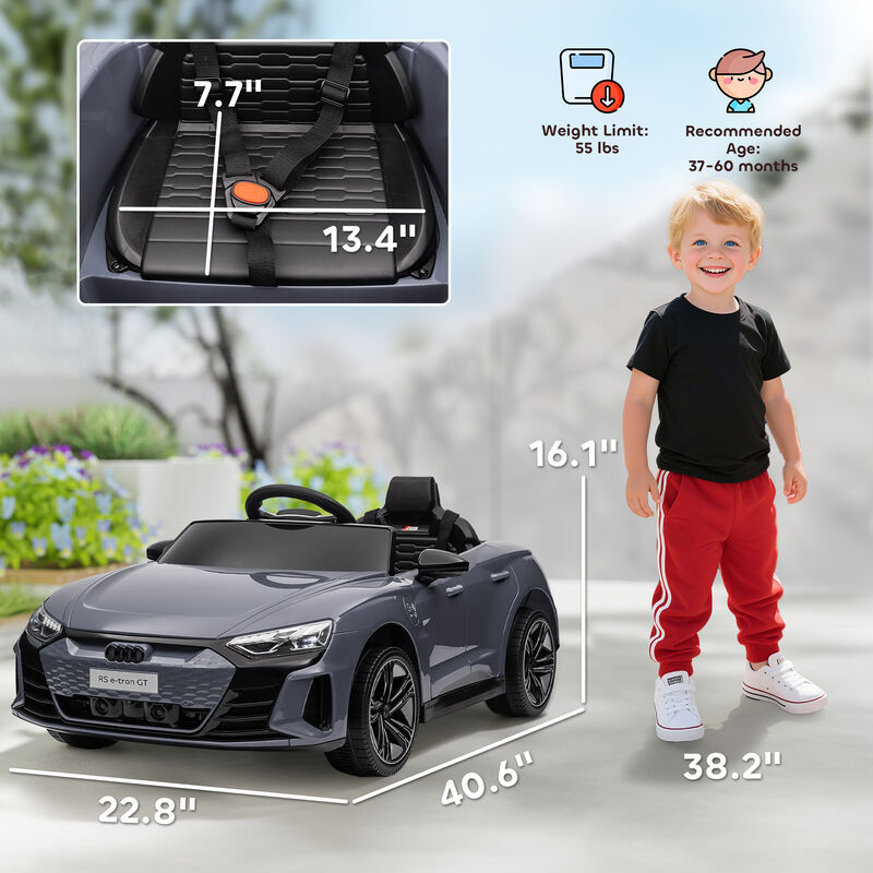 BreeBe Audi RS e-tron GT 12V Ride On Car for Kids with Parent Remote image number 2