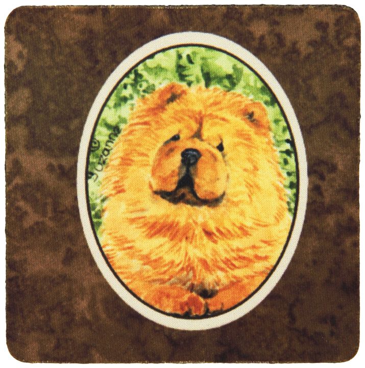 Caroline's Treasures SS8709FC Chow Chow Foam Coasters (Set of 4), 3.5 H x 3.5 W, Multicolor
