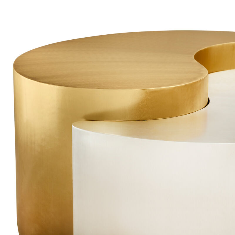 Zenavique Black & Gold Yin-Yang Coffee Table image number 2