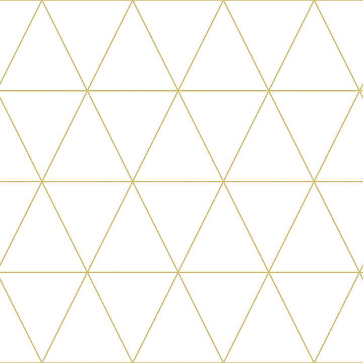 Leda Metallic Geometric Wallpaper