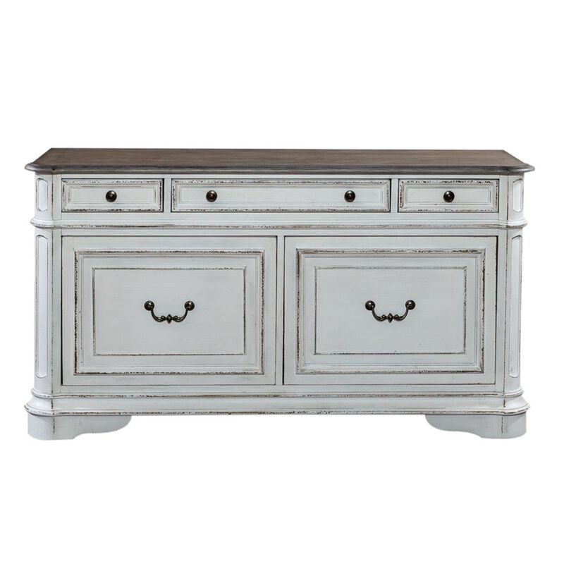 Liberty Furniture Magnolia Manor Credenza in Antique White image number 0