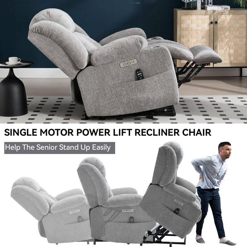 TATEUS Power Lift Recliner Chair