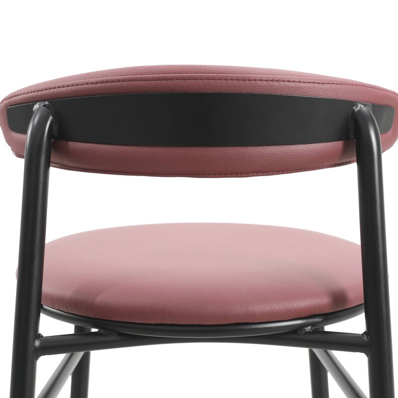 LeisureMod Lume Collection Modern Bar Stool