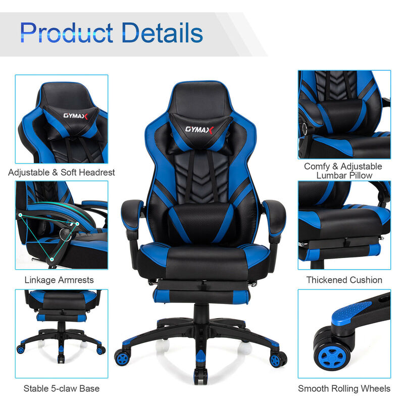 Costway Office Computer Desk Chair Gaming Chair Adjustable Swivel