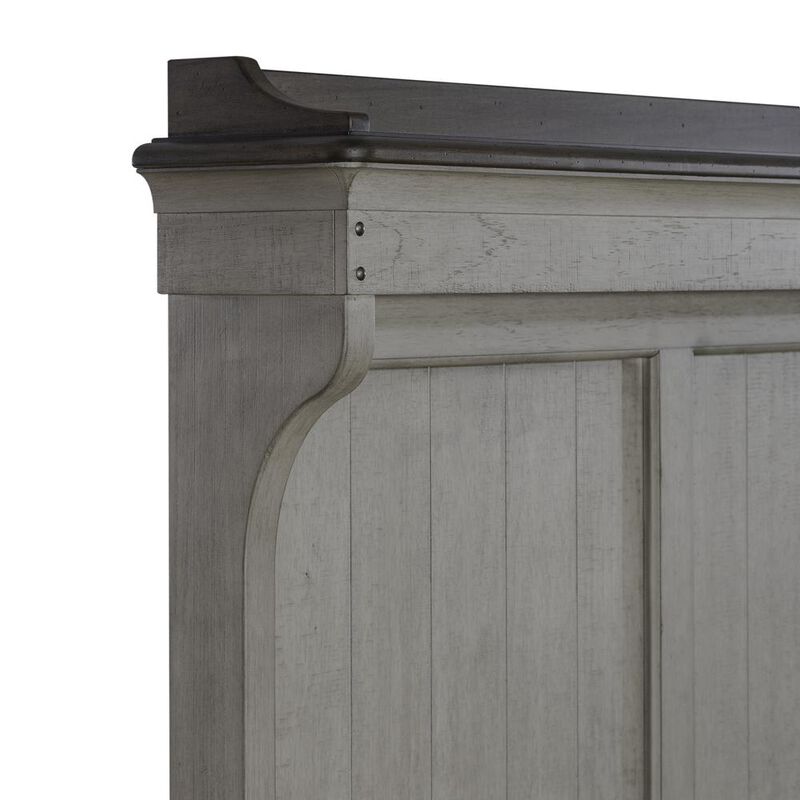 Liberty Furniture King Mantle Headboard Farmhouse White image number 8