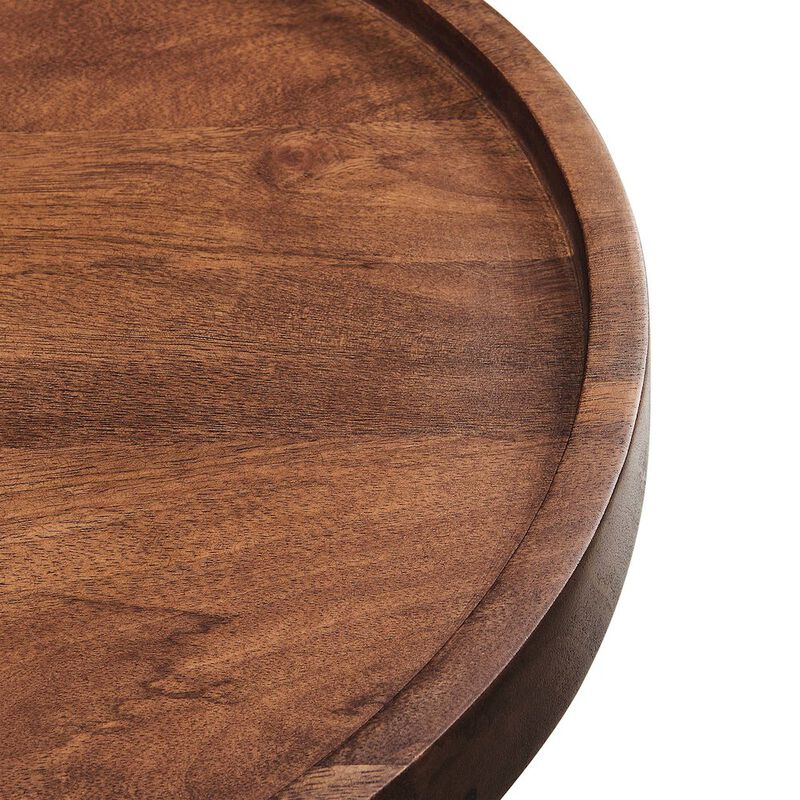 Chiro Round Wood Side Table image number 5