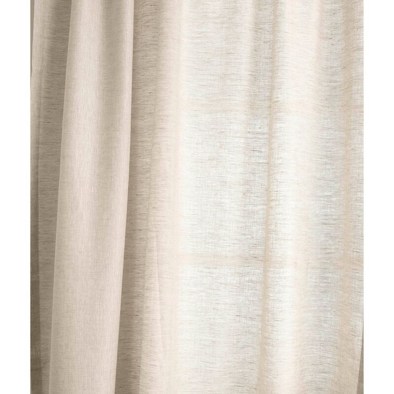 Solino Home 100% Pure Linen Curtain - Linen Curtain
