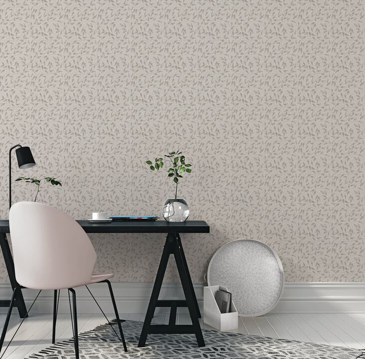 Off The Wall Tit Willow Beige Wallpaper LB25155
