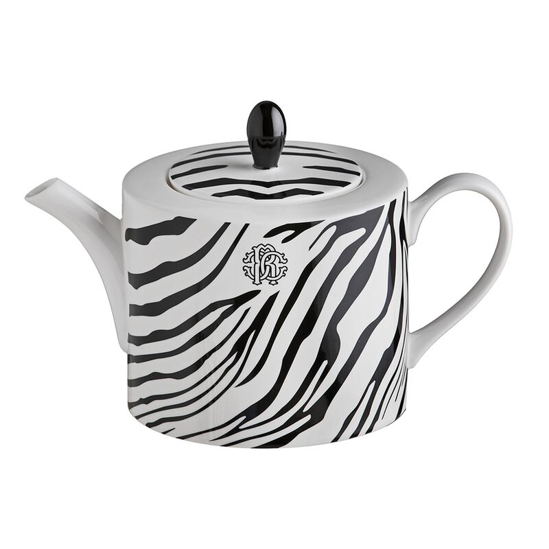 Tea Pot or Coffee Pot ZEBRAGE   diam. 4.75", H 4.5" image number 0