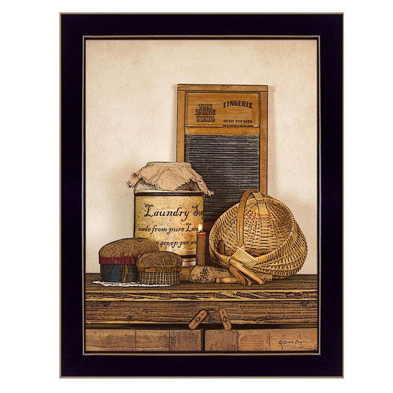 HomeRoots Laundry Soap 3 Framed Print Bathroom Wall Art image number 0