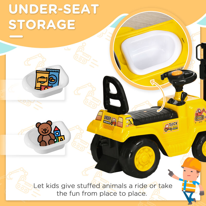 Streamdale Kids' Forklift for Warehouse Adventures with Storage and Horn image number 4