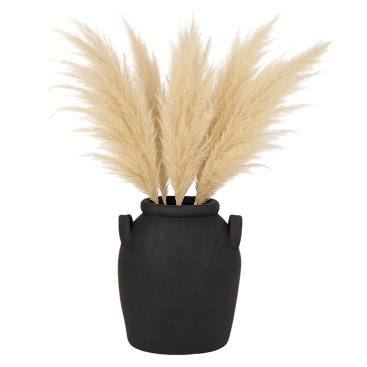 6" Rough Finish Jug W/Handles