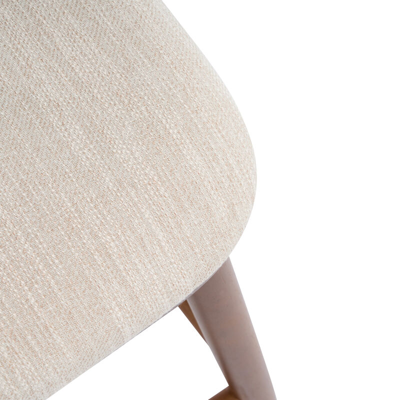 Christopher Knight Home Doria Modern Rubberwood Upholstered Barstools (Set of 4) image number 8