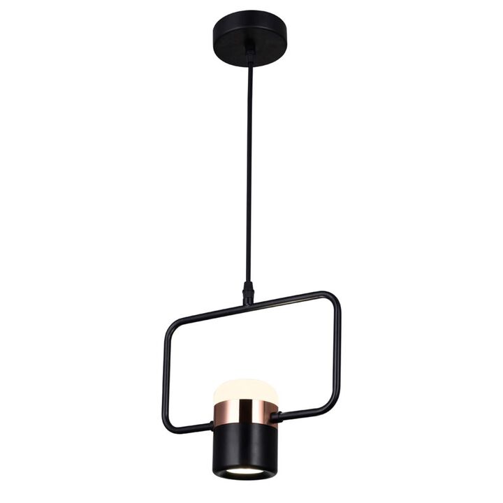 Moxie LED Down Mini Pendant With Black Finish