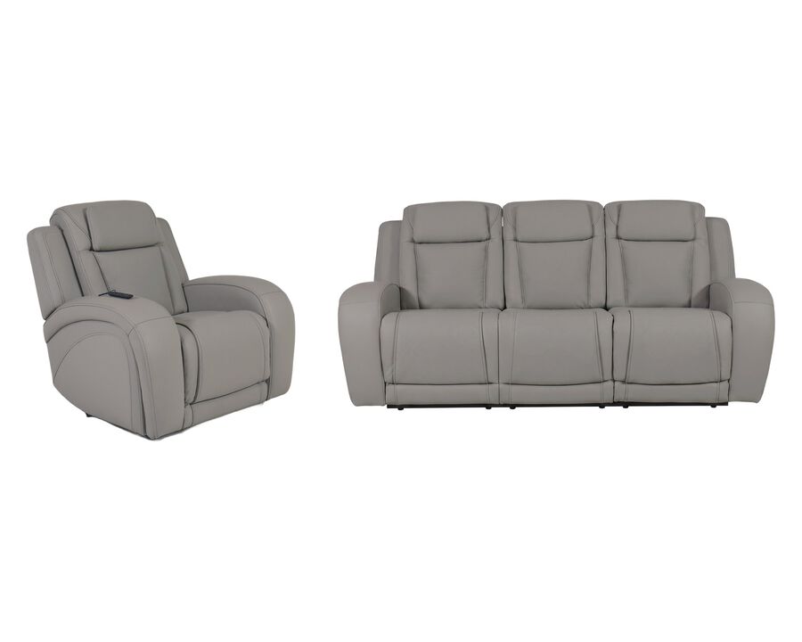 Bowden Power Leather Immersive Sofa & Recliner