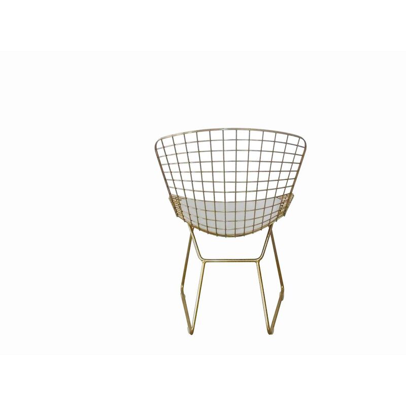 Pangea Home Gold Shuttle Dining Chair (Set Of 2)