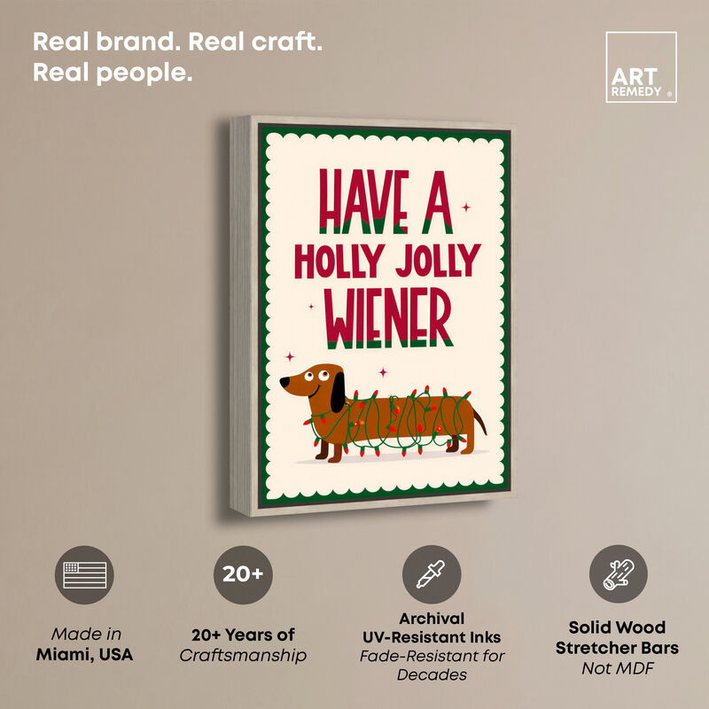 Have a Holly Jolly Animals Canvas Print by Art Remedy image number 2