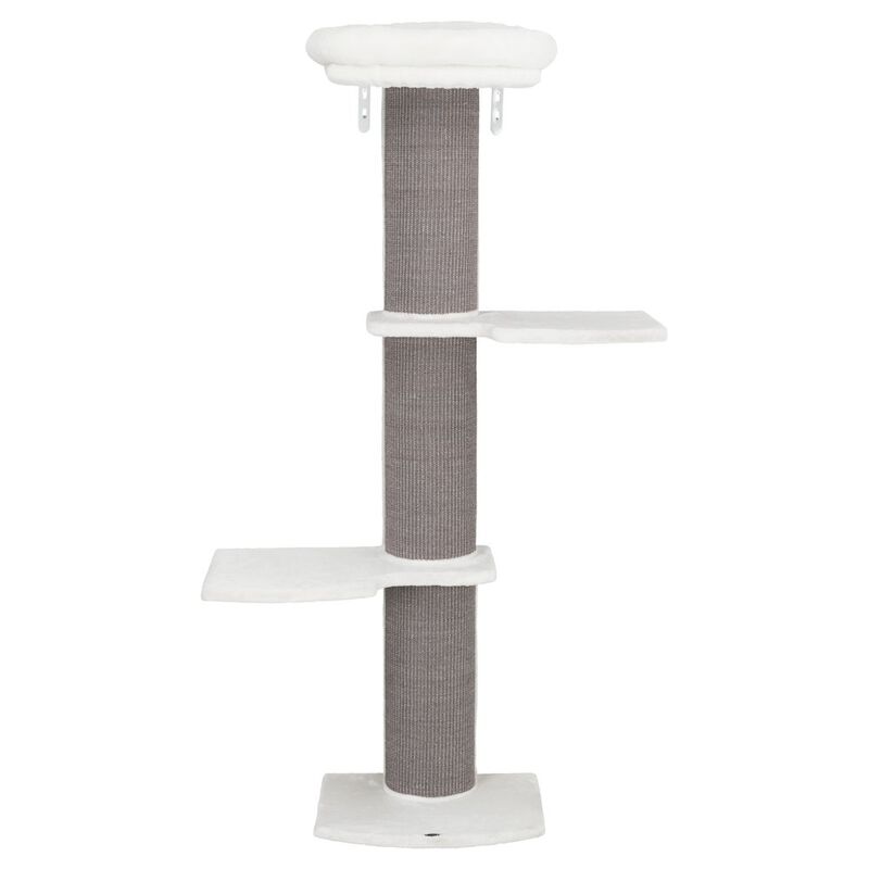 TRIXIE Acadia Plush & Sisal 3-Level 63" Cat Tree, Scratching Posts, Wall Brackets, Gray image number 0