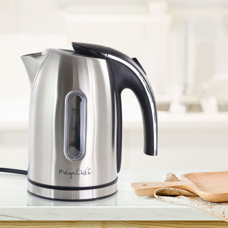 MegaChef 1.2Lt. Stainless Steel Electric Tea Kettle