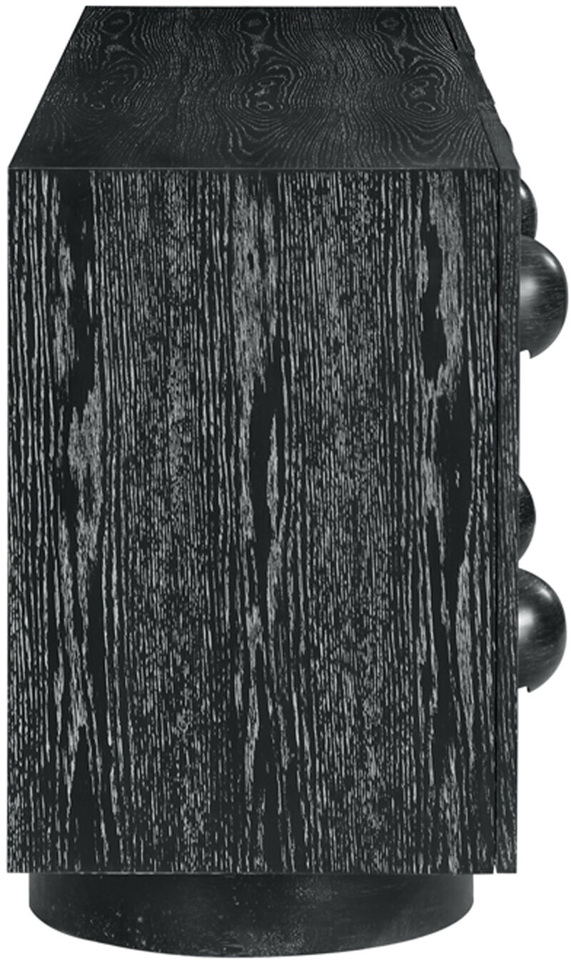 Meridian Furniture Bubble Black Rubberwood with Oak Veneer Sideboard/Buffet image number 3