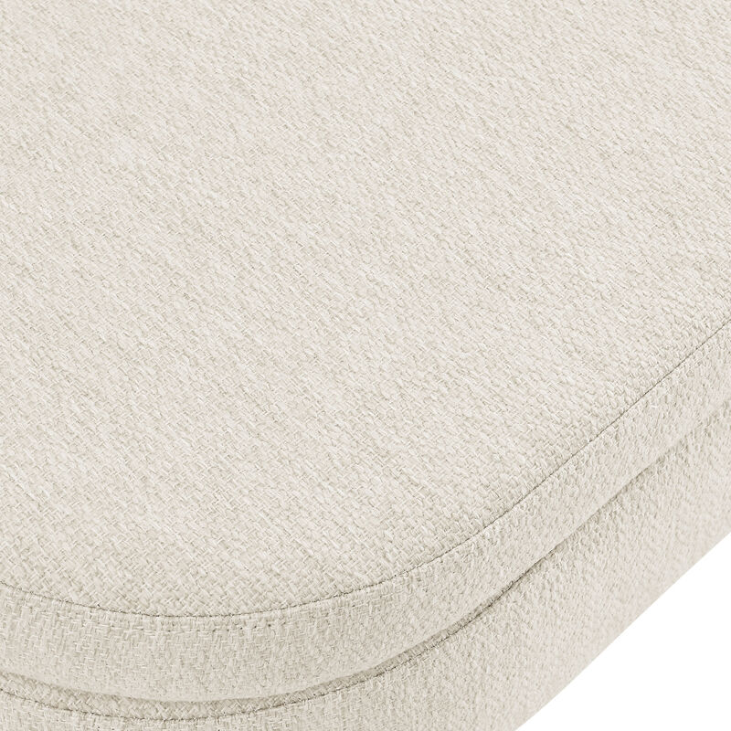 Streamdale Ottoman Oval Storage Bench, Rubberwood Legs image number 8