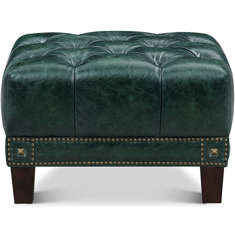 Picadilly Top Grain Leather Ottoman image number 0