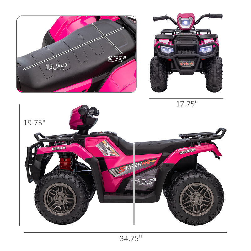 BreeBe 12V Electric Toy Car with Forward Backward Function, Music, LED Headlights image number 2