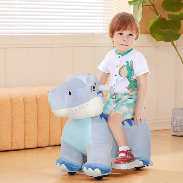 BreeBe 6V Kids Electric Ride on Animal Tyrannosaurus with Music Forward