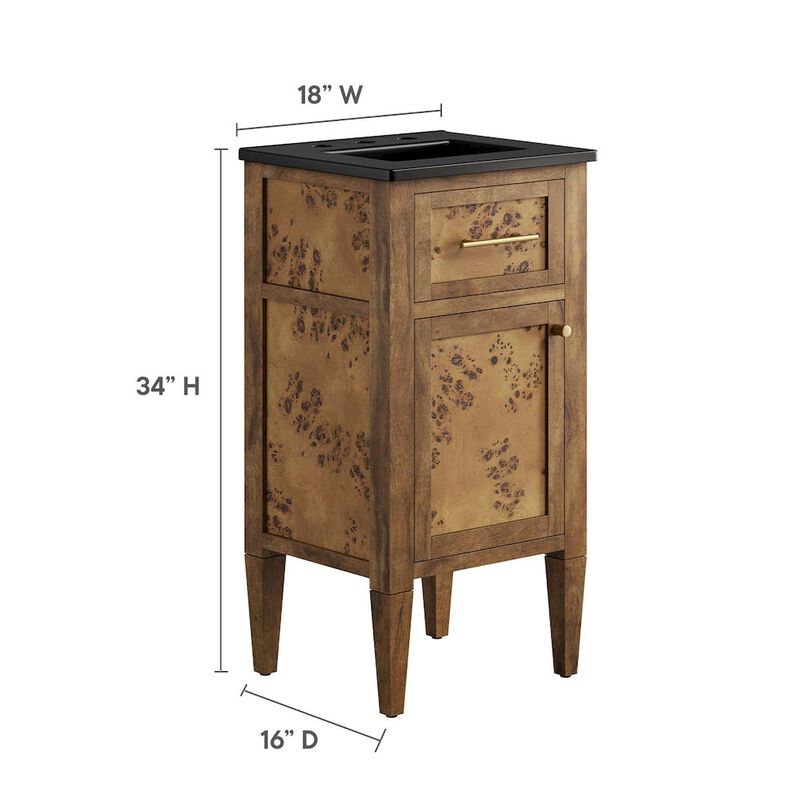 Elysian 18" Wood Bathroom Vanity image number 3