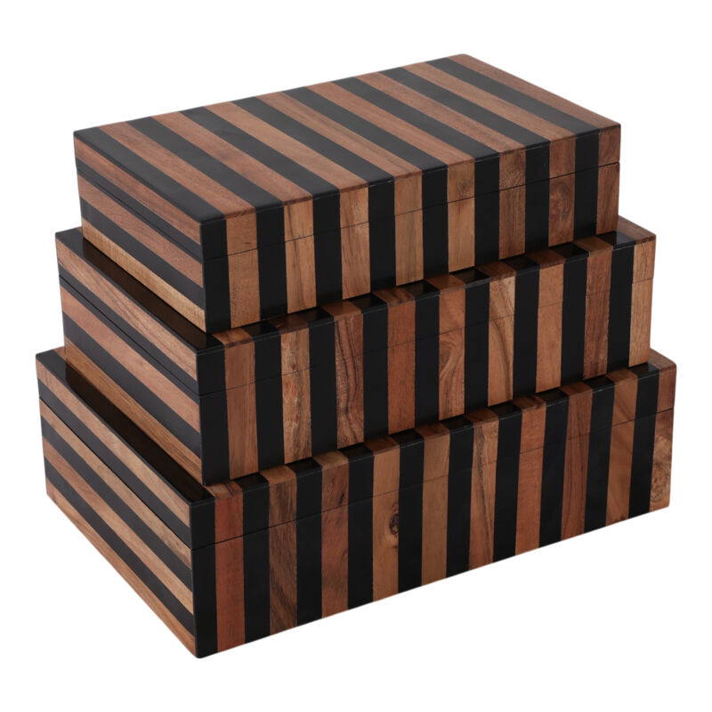 S/3 10/11/12 Striped Boxes image number 5