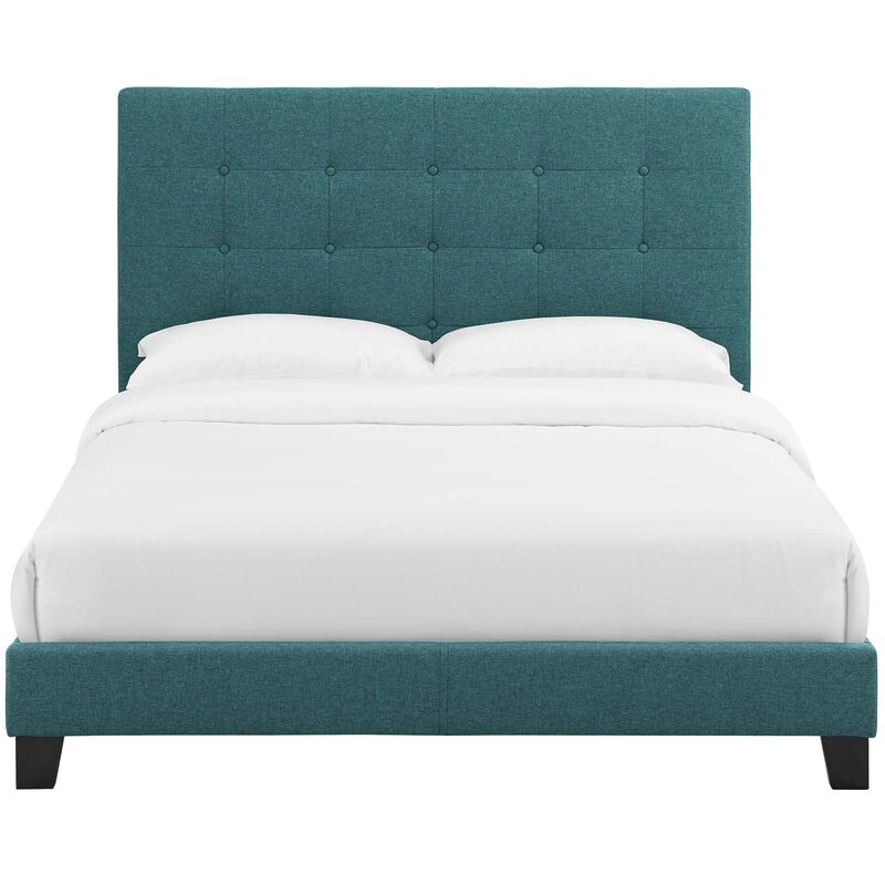 Modway - Melanie Twin Tufted Button Upholstered Fabric Platform Bed image number 4