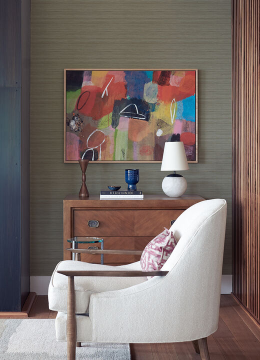 Shantung Brown Silk Wallpaper (Set of 2)