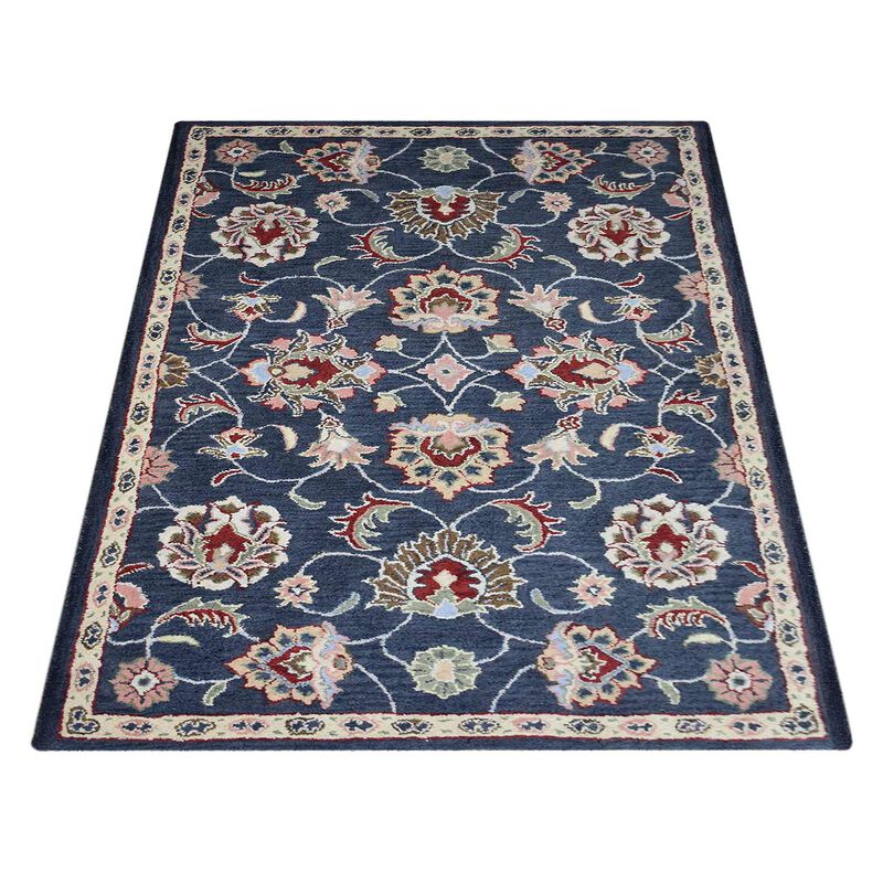 RUGSOTIC CARPETS HAND TUFTED WOOL ECO-FRIENDLY AREA RUGS  - Rectangle Shape, Size, Classic Oriental Traditional  Design, High Pile Thick Handmade Anti Skid Area Rugs (K00659) image number 2