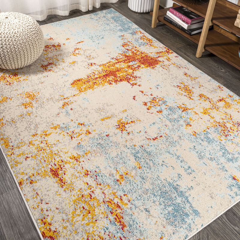 Sunset Modern Abstract Area Rug