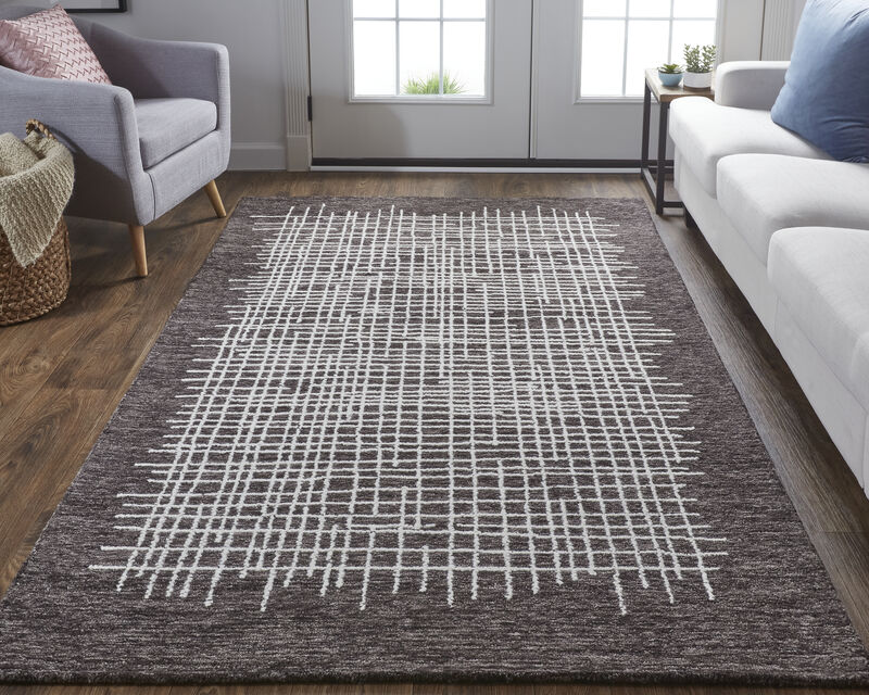 Maddox 8630F Brown/Ivory 3'6" x 5'6" Rug