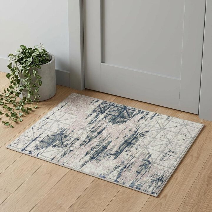 HomeRoots Abstract Area Rug
