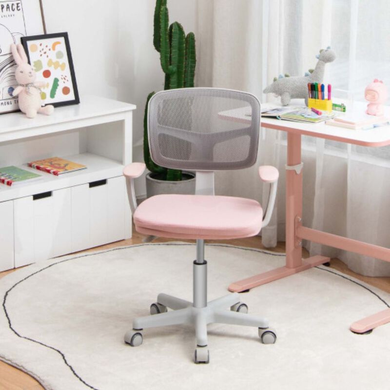 Hivvago Adjustable Desk Chair with 5 Rolling Universal Casters for Kids