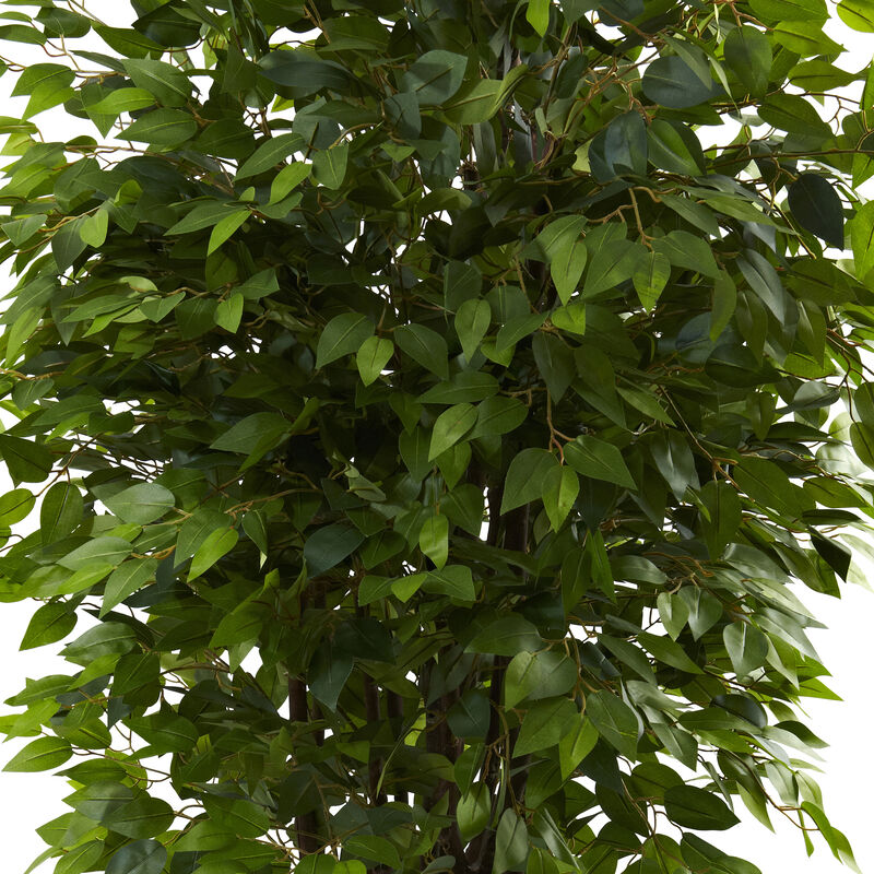 Nearly Natural 6.5-in Deluxe Ficus Tree w/2520 Lvs image number 2