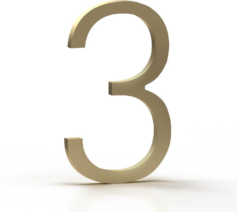 Mega Handles Outdoor House Numbers | Wall Mounted Metal Numbers for Address