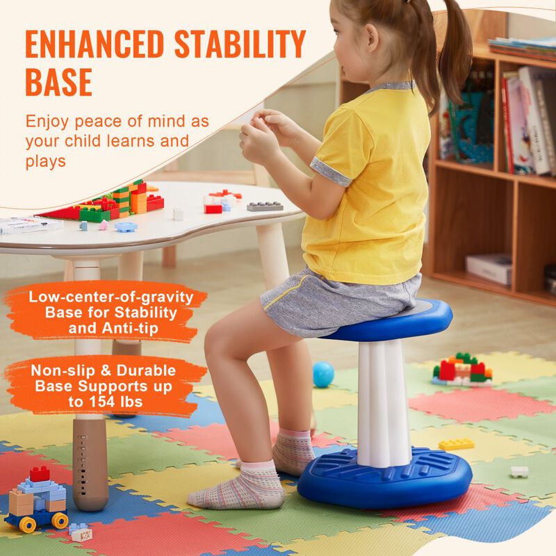 Kids Active Wobble Chair with Soft Cushion Improves Focus and Posture for Classroom image number 6