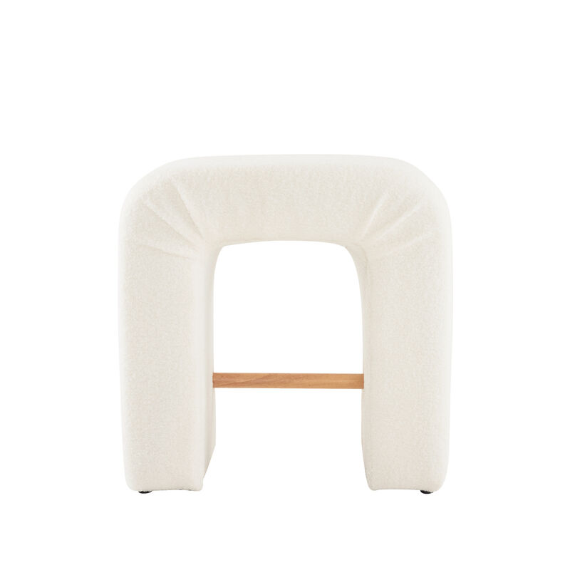 Merax Boucle Stool 2 Pieces Dining Chairs