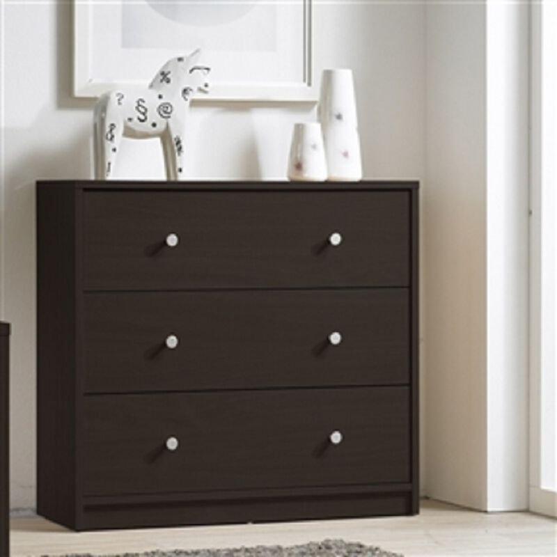 Modern Wooden 3-Drawer Chest – Sleek Bedroom Bureau Organizer
