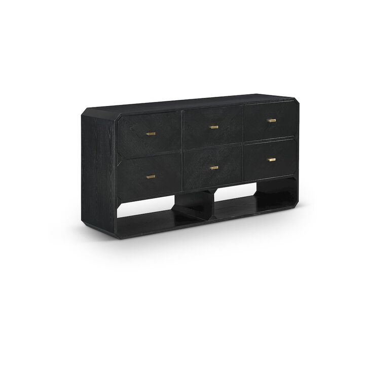 Meridian Furniture Parker Black Ash Veneer Dresser