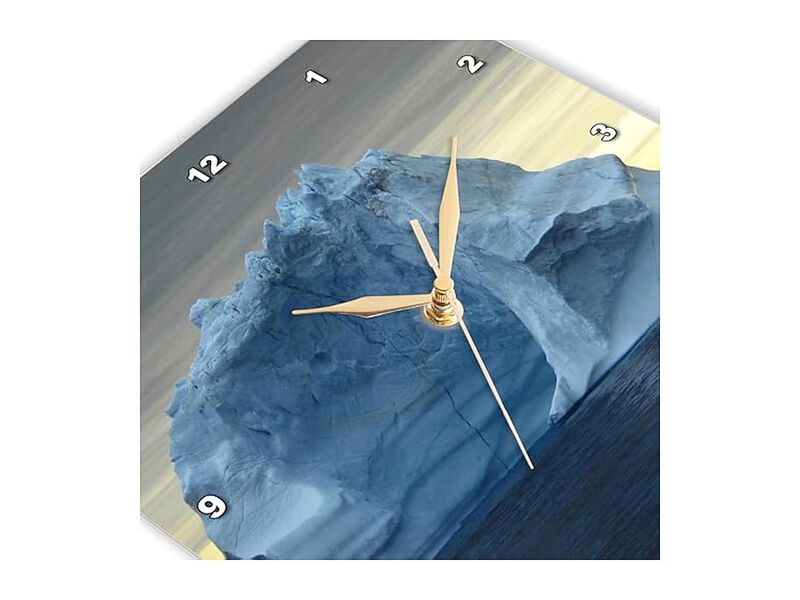 Icebergs Greenland Drifting Alley Baffin Wall Clock 10 Inch Home Decor image number 3