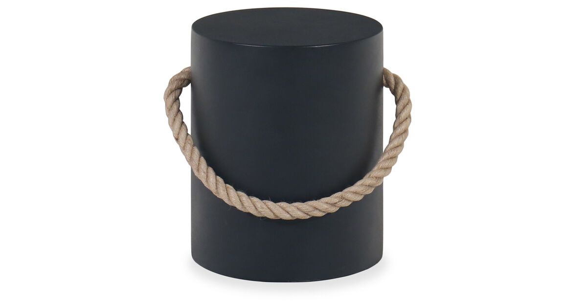 Outdoor Accent Table in Black