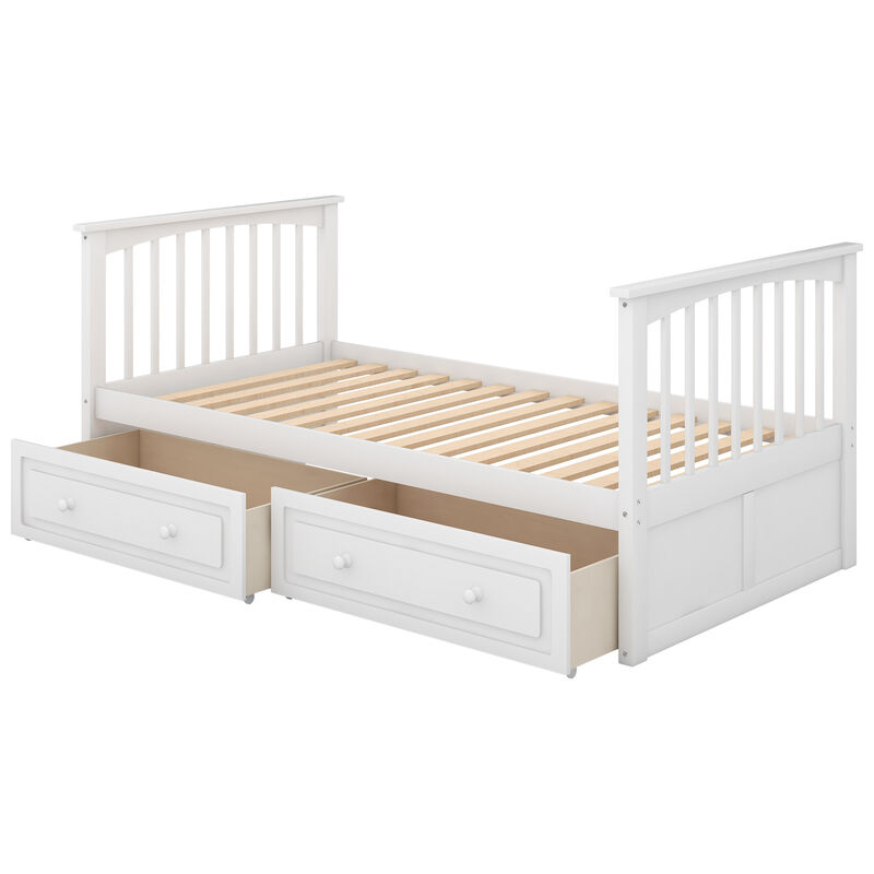 Merax Convertible Bunk Bed with 2 Drawers