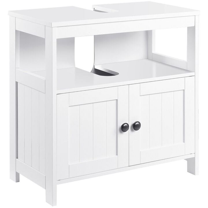 Under-Sink Storage Cabinet Bathroom Vanity Cabinet with Shelves & Double Doors