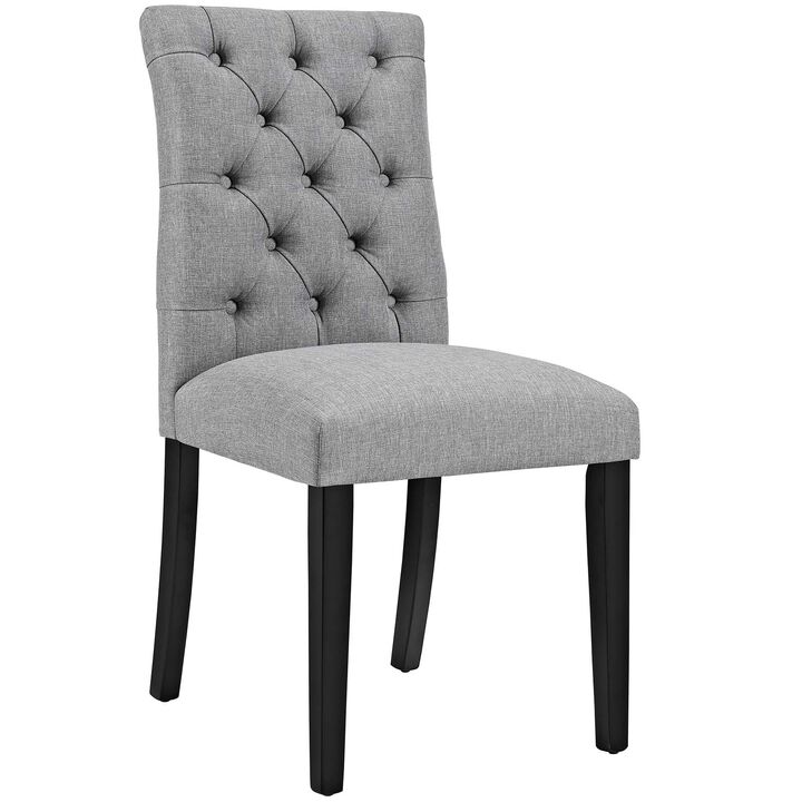 Duchess Button Tufted Fabric Dining Chair